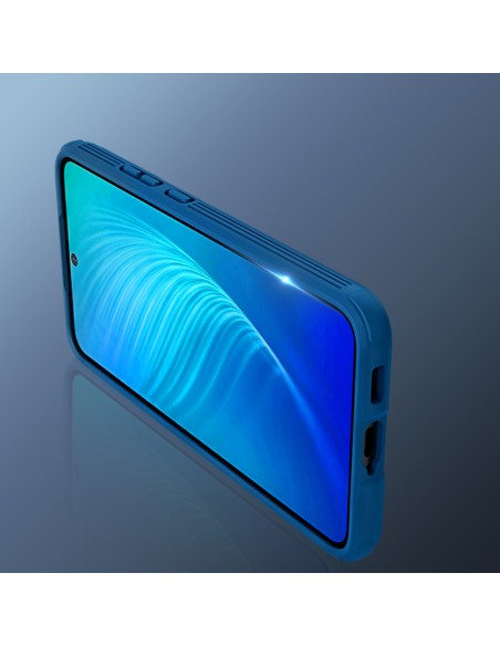 Nillkin CamShield Pro Case Armored Case Cover kameros apsauga, skirta Samsung Galaxy S22+ (S22 Plus) mėlyna