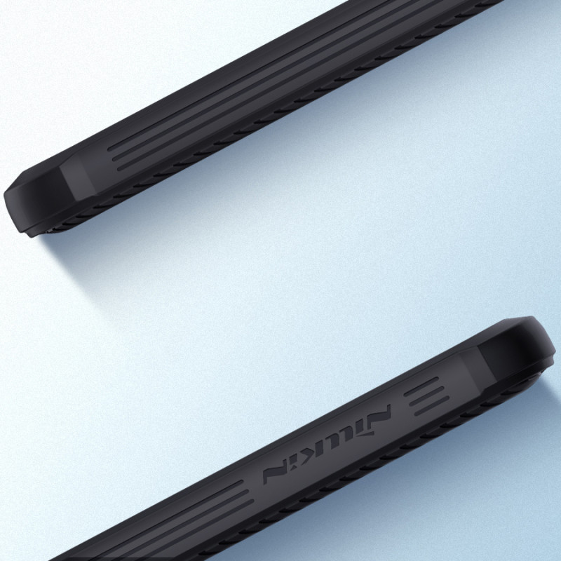 Nillkin CamShield Pro Case Armored Case Cover kameros apsauga, skirta Samsung Galaxy S22+ (S22 Plus) mėlyna