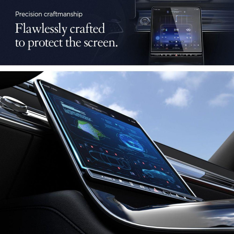 Spigen Glas.tR EZ Fit grūdintas stiklas, skirtas Mercedes S-Class 2021