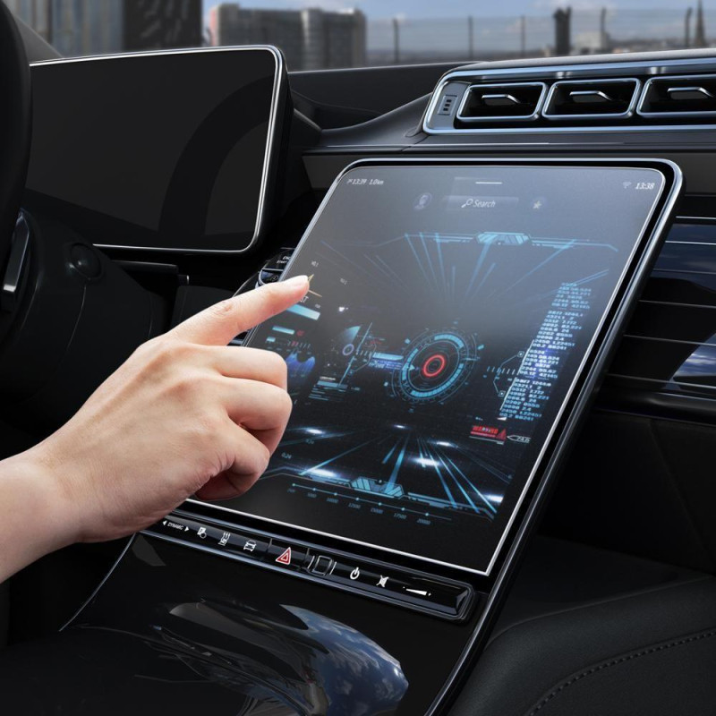 Spigen Glas.tR EZ Fit grūdintas stiklas, skirtas Mercedes S-Class 2021