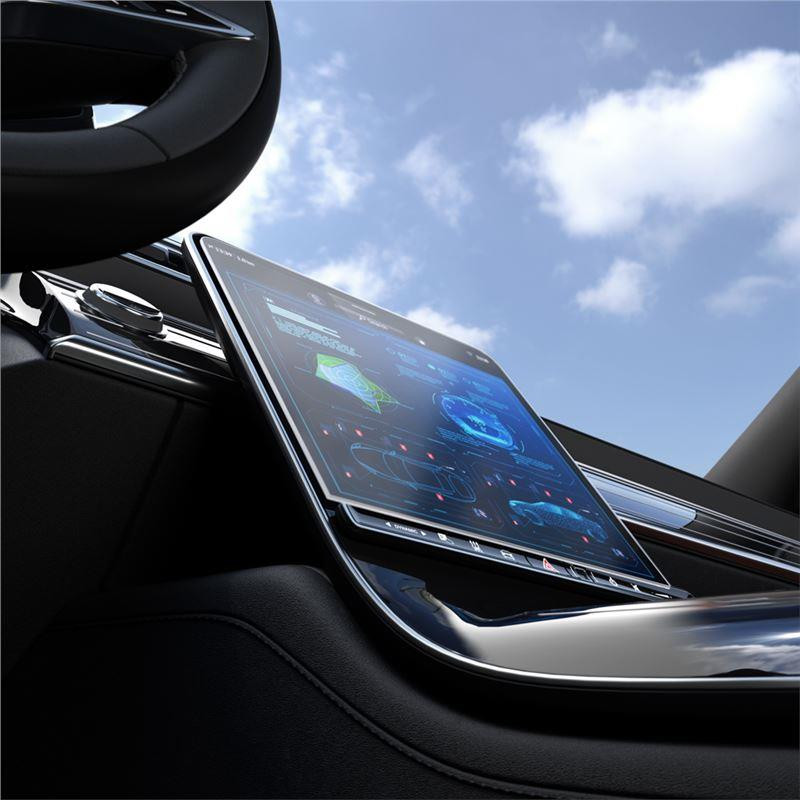 Spigen Glas.tR EZ Fit grūdintas stiklas, skirtas Mercedes S-Class 2021