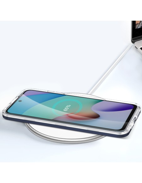 Skaidrus 3in1 dėklas skirtas Xiaomi Redmi 10, gelinis dangtelis su rėmeliu, mėlynas Skaidrus 3in1 dėklas skirtas Xiaomi Redmi 10, gelinis dangtelis su rėmeliu, mėlynas