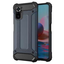 „Hybrid Armor“ šarvuotas hibridinis korpuso dangtelis Xiaomi Redmi Note 11T 5G / Redmi Note 11S 5G / Poco M4 Pro 5G mėly...