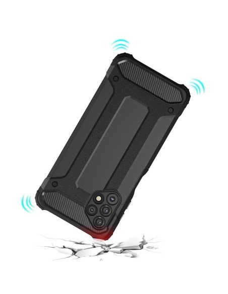 Hybrid Armor šarvuotas hibridinis dėklo dangtelis, skirtas Samsung Galaxy A53 5G mėlynas