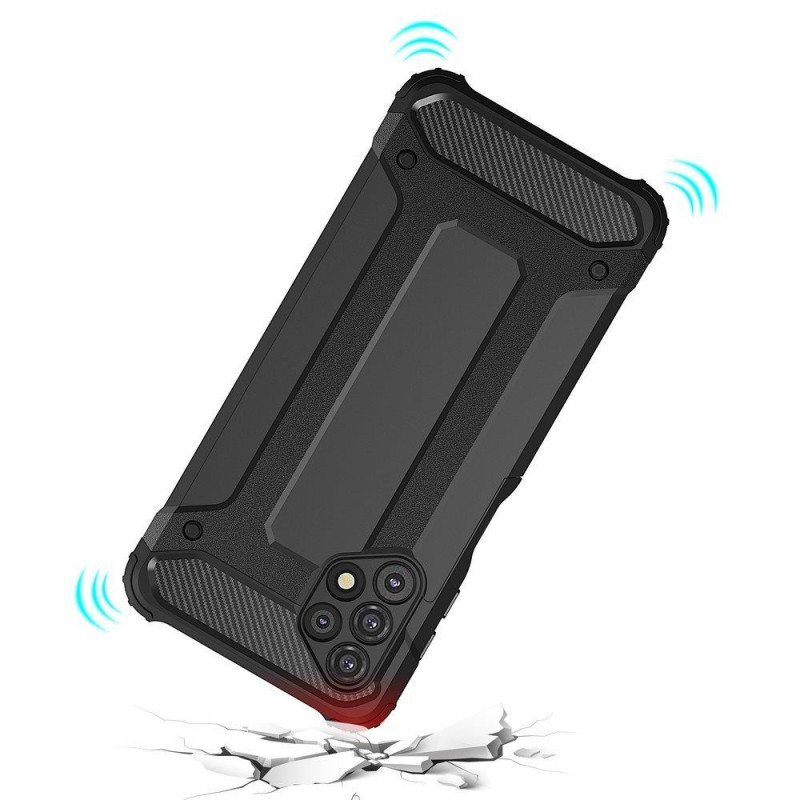 Hybrid Armor šarvuotas hibridinis dėklo dangtelis, skirtas Samsung Galaxy A53 5G juodas