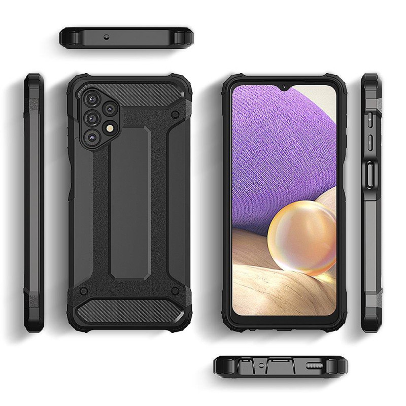 Hybrid Armor šarvuotas hibridinis dėklo dangtelis, skirtas Samsung Galaxy A73 mėlynas