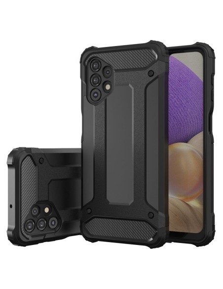Hybrid Armor šarvuotas hibridinio korpuso dangtelis, skirtas Samsung Galaxy A73 juodas