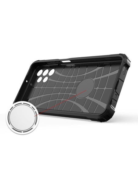 Hybrid Armor šarvuotas hibridinio korpuso dangtelis, skirtas Samsung Galaxy A73 juodas