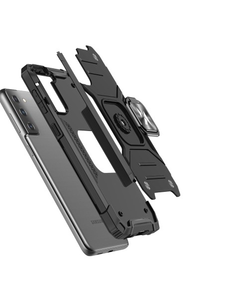 Wozinsky Ring Armor Armored Hybrid Case Cover + Magnetinis laikiklis, skirtas Samsung Galaxy S22+ (S22 Plus) Silver