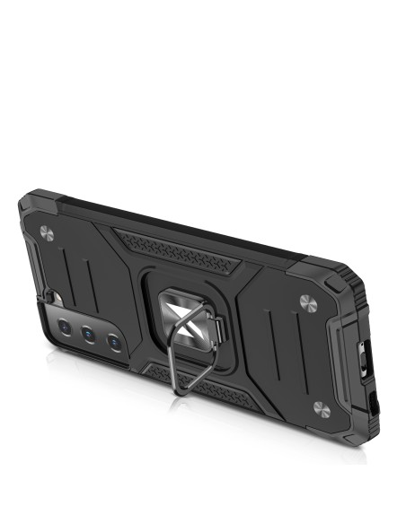 Wozinsky Ring Armor Armored Hybrid Case Cover + Magnetinis laikiklis, skirtas Samsung Galaxy S22+ (S22 Plus) Silver