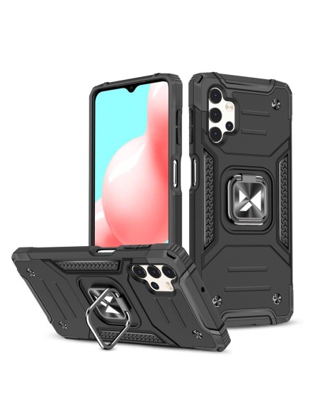 Wozinsky Ring Armor Armored Hybrid Case Cover + Magnetinis laikiklis, skirtas Samsung Galaxy A33 5G Black Wozinsky Ring Armor Armored Hybrid Case Cover + Magnetinis laikiklis, skirtas Samsung Galaxy A33 5G Black