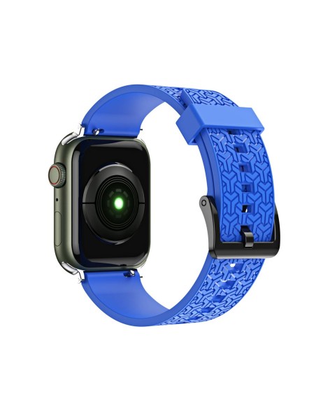 Laikrodžio Y dirželis, skirtas Apple Watch 7 / 6 / 5 / 4 / 3 / 2 / SE (41 / 40 / 38 mm) apyrankė, mėlyna