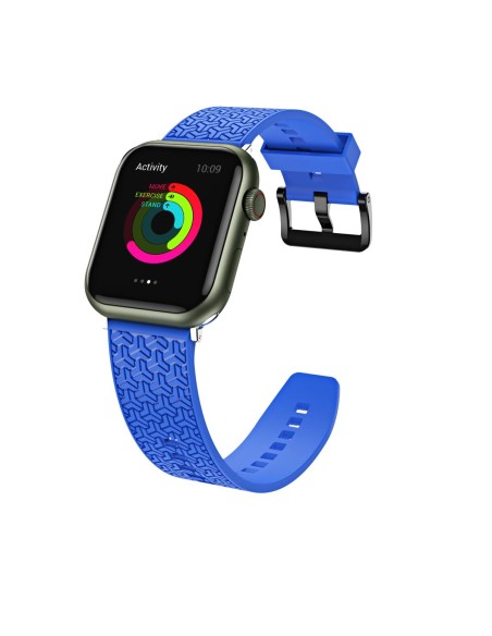 Laikrodžio Y dirželis, skirtas Apple Watch 7 / 6 / 5 / 4 / 3 / 2 / SE (41 / 40 / 38 mm) apyrankė, mėlyna