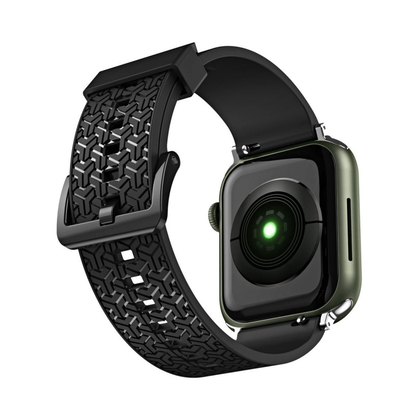 Laikrodžio Y dirželis, skirtas Apple Watch 7 / 6 / 5 / 4 / 3 / 2 / SE (41 / 40 / 38 mm) apyrankė, juoda apyrankė Laikrodžio Y dirželis, skirtas Apple Watch 7 / 6 / 5 / 4 / 3 / 2 / SE (41 / 40 / 38 mm) apyrankė, juoda apyrankė