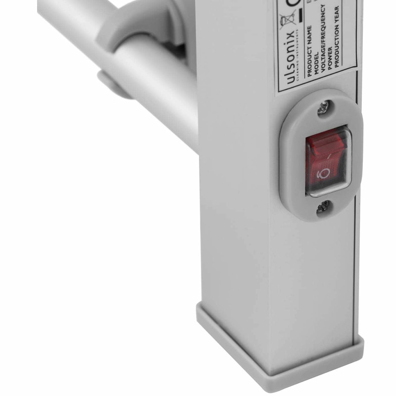 Elektrinis sieninis vonios radiatorius 7 barai 120 W - pilkas