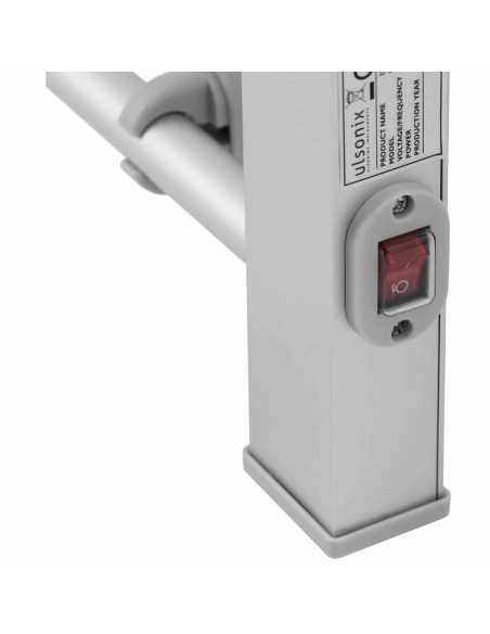 Elektrinis sieninis vonios radiatorius 7 barai 120 W - pilkas Elektrinis sieninis vonios radiatorius 7 barai 120 W - pilkas