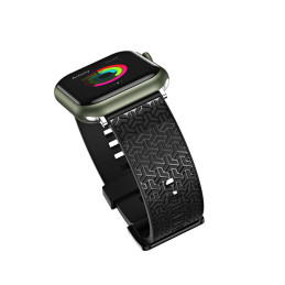 Laikrodžio Y dirželis, skirtas Apple Watch 7 / 6 / 5 / 4 / 3 / 2 / SE (41 / 40 / 38 mm) apyrankė, juoda apyrankė