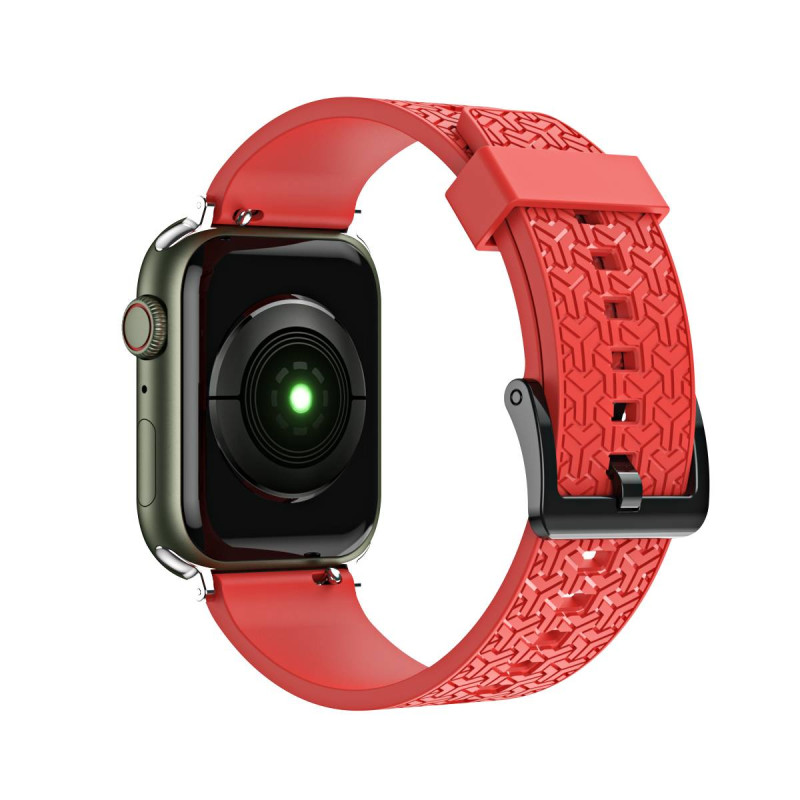 Laikrodžio Y dirželis, skirtas Apple Watch 7 / 6 / 5 / 4 / 3 / 2 / SE (45 / 44 / 42 mm) apyrankės apyrankė raudona