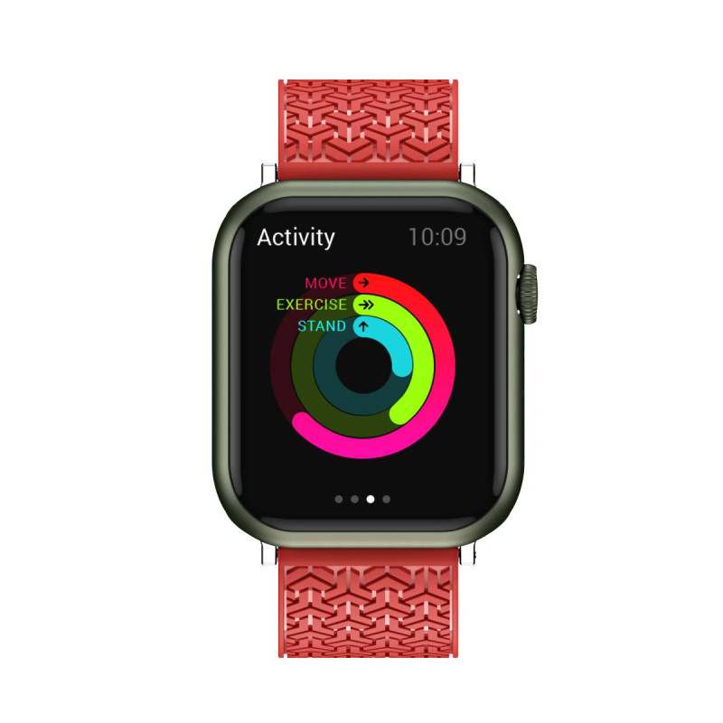 Laikrodžio Y dirželis, skirtas Apple Watch 7 / 6 / 5 / 4 / 3 / 2 / SE (45 / 44 / 42 mm) apyrankės apyrankė raudona