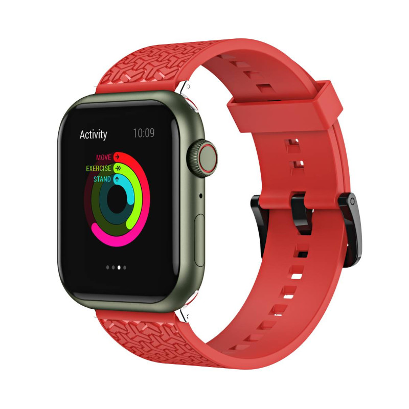Laikrodžio Y dirželis, skirtas Apple Watch 7 / 6 / 5 / 4 / 3 / 2 / SE (45 / 44 / 42 mm) apyrankės apyrankė raudona