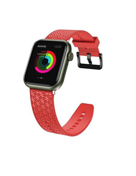 Laikrodžio Y dirželis, skirtas Apple Watch 7 / 6 / 5 / 4 / 3 / 2 / SE (45 / 44 / 42 mm) apyrankės apyrankė raudona Laikrodžio Y dirželis, skirtas Apple Watch 7 / 6 / 5 / 4 / 3 / 2 / SE (45 / 44 / 42 mm) apyrankės apyrankė raudona