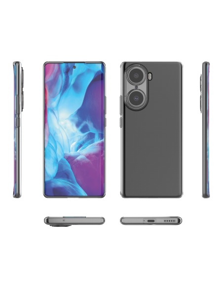 Ultra Clear 0,5 mm Honor 60 Pro gelio dėklo dangtelis skaidrus