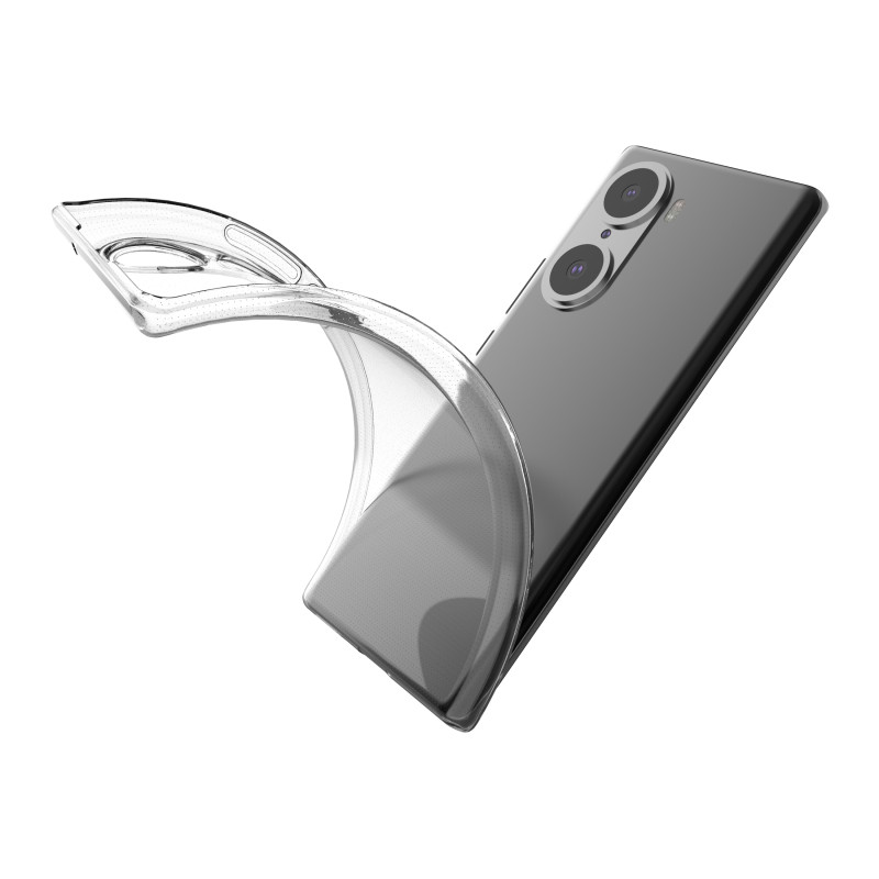 Ultra Clear 0,5 mm Honor 60 Pro gelio dėklo dangtelis skaidrus