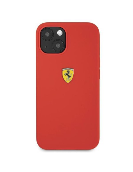 Ferrari silikoninis dėklas iPhone 13 mini - raudonas Ferrari silikoninis dėklas iPhone 13 mini - raudonas