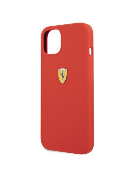 Ferrari silikoninis dėklas iPhone 13 mini - raudonas Ferrari silikoninis dėklas iPhone 13 mini - raudonas