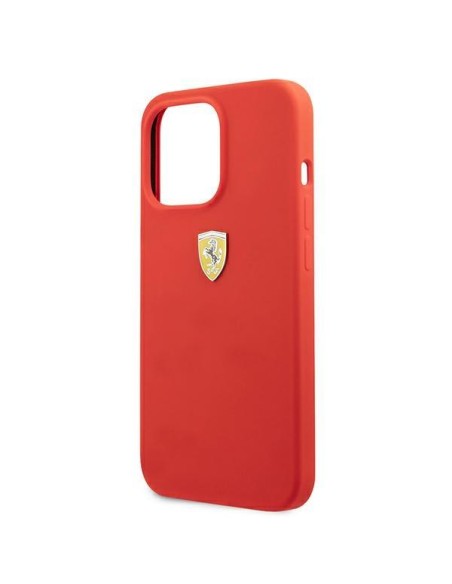 Ferrari silikoninis dėklas iPhone 13 Pro Max - raudonas Ferrari silikoninis dėklas iPhone 13 Pro Max - raudonas