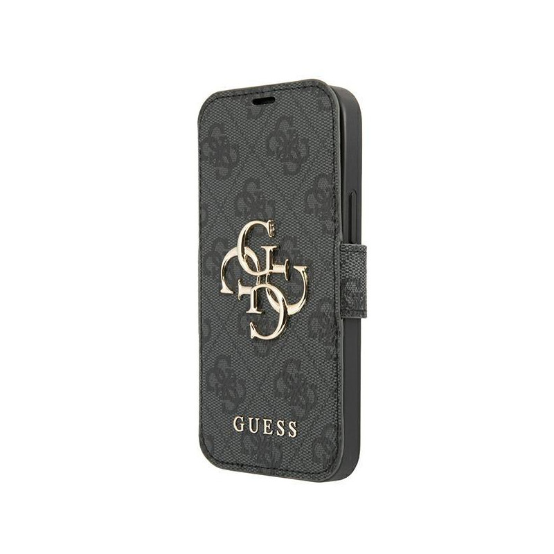 Guess 4G Big Metal Logo dėklas, skirtas iPhone 13 Pro / iPhone 13 - pilkas Guess 4G Big Metal Logo dėklas, skirtas iPhone 13 Pro / iPhone 13 - pilkas