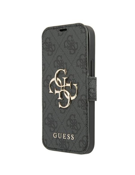 Guess 4G Big Metal Logo dėklas, skirtas iPhone 13 Pro / iPhone 13 - pilkas Guess 4G Big Metal Logo dėklas, skirtas iPhone 13 Pro / iPhone 13 - pilkas
