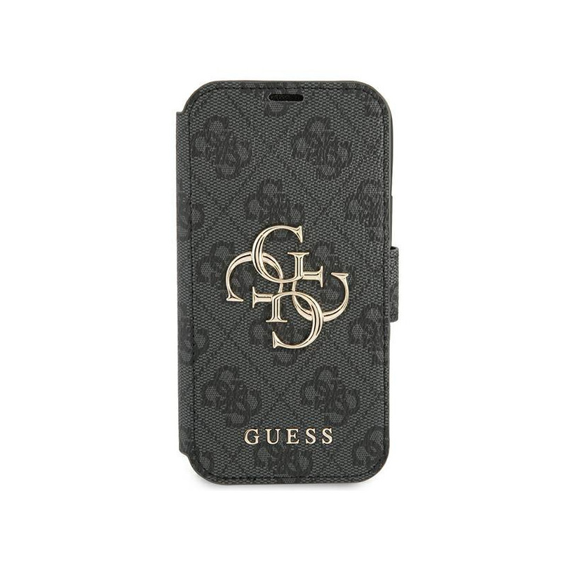 Guess 4G Big Metal Logo dėklas, skirtas iPhone 13 Pro / iPhone 13 - pilkas