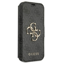 Guess 4G Big Metal Logo dėklas, skirtas iPhone 13 Pro / iPhone 13 - pilkas