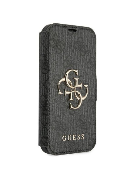 Guess 4G Big Metal Logo dėklas, skirtas iPhone 13 Pro / iPhone 13 - pilkas Guess 4G Big Metal Logo dėklas, skirtas iPhone 13 Pro / iPhone 13 - pilkas