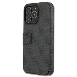 Guess 4G Big Metal Logo dėklas, skirtas iPhone 13 Pro / iPhone 13 - pilkas