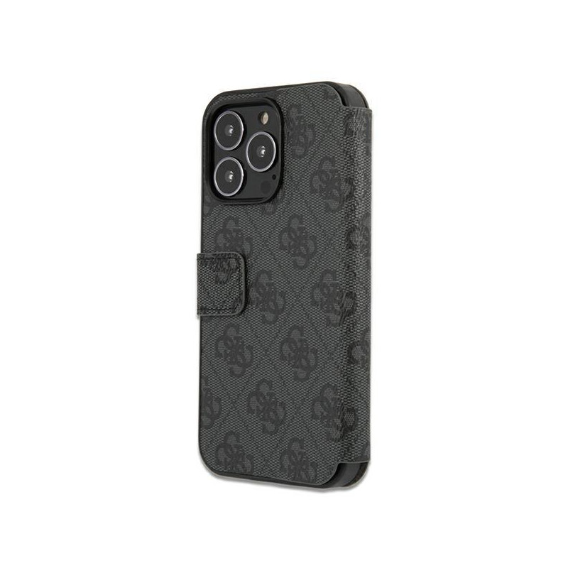 Guess 4G Big Metal Logo dėklas, skirtas iPhone 13 Pro / iPhone 13 - pilkas
