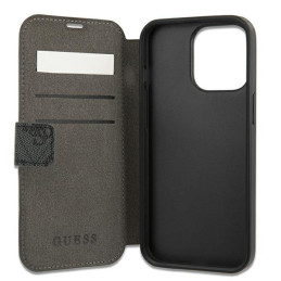 Guess 4G Big Metal Logo dėklas, skirtas iPhone 13 Pro / iPhone 13 - pilkas
