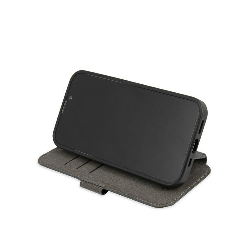 Guess 4G Big Metal Logo dėklas, skirtas iPhone 13 Pro / iPhone 13 - pilkas