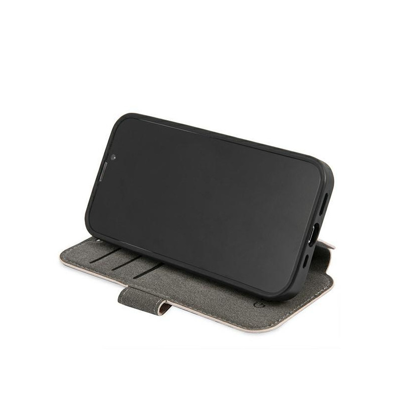 Guess 4G Big Metal Logo dėklas, skirtas iPhone 13 Pro / iPhone 13 - rožinis