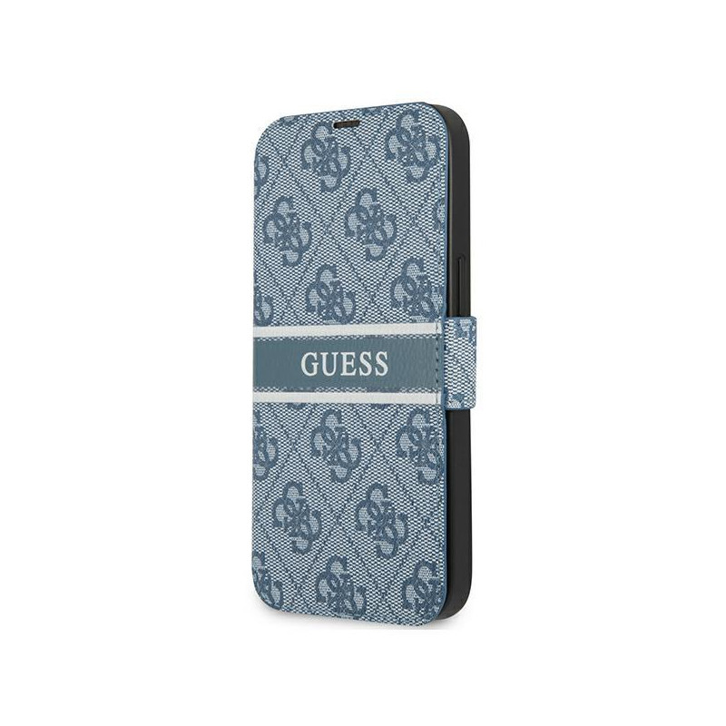Guess 4G Stripe dėklas iPhone 13 mini - mėlynas Guess 4G Stripe dėklas iPhone 13 mini - mėlynas