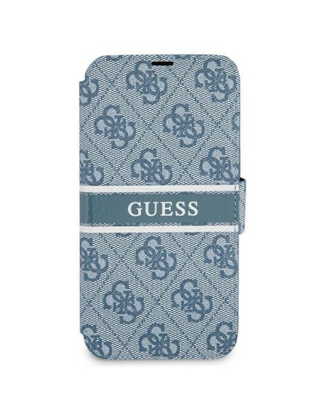 Guess 4G Stripe dėklas iPhone 13 mini - mėlynas Guess 4G Stripe dėklas iPhone 13 mini - mėlynas