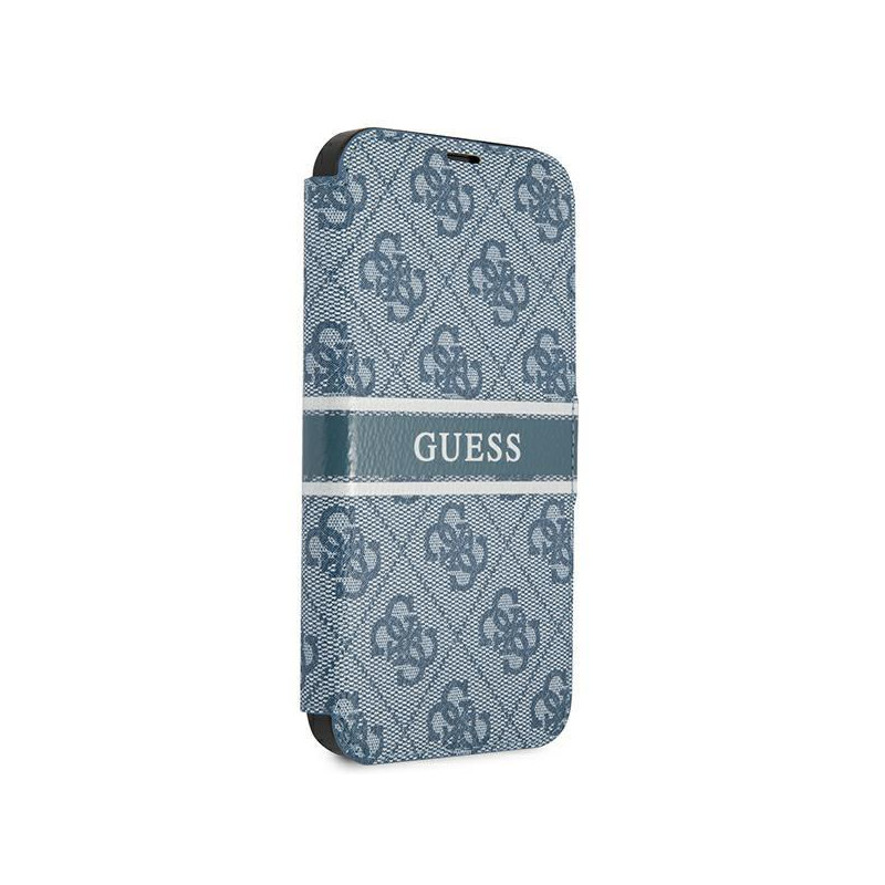Guess 4G Stripe dėklas iPhone 13 mini - mėlynas