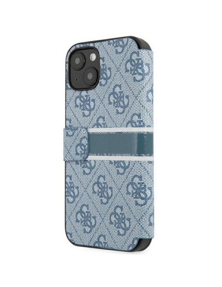 Guess 4G Stripe dėklas iPhone 13 mini - mėlynas Guess 4G Stripe dėklas iPhone 13 mini - mėlynas