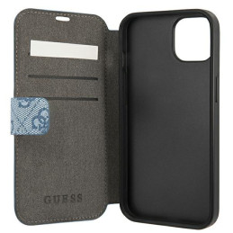 Guess 4G Stripe dėklas iPhone 13 mini - mėlynas