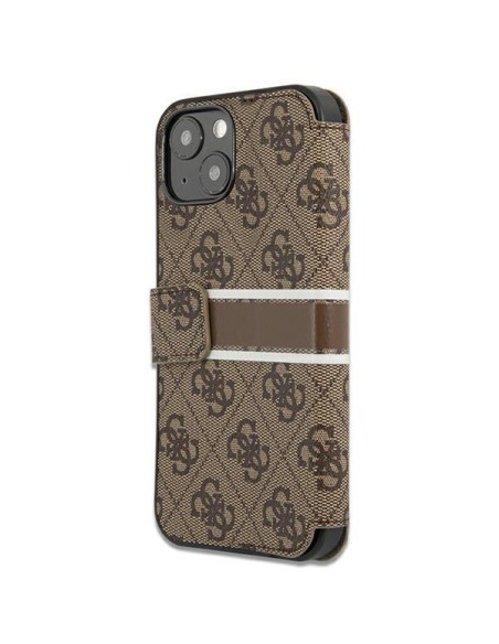 Guess 4G Stripe dėklas iPhone 13 mini - rudas Guess 4G Stripe dėklas iPhone 13 mini - rudas