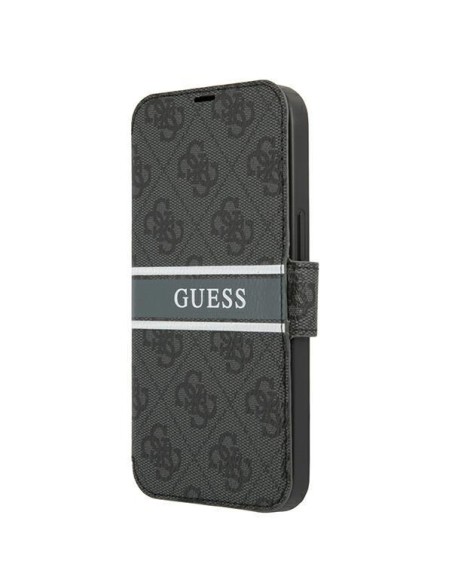 Guess 4G Stripe dėklas iPhone 13 mini - pilkas Guess 4G Stripe dėklas iPhone 13 mini - pilkas