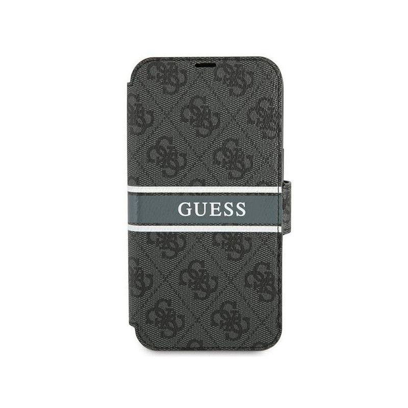 Guess 4G Stripe dėklas iPhone 13 mini - pilkas