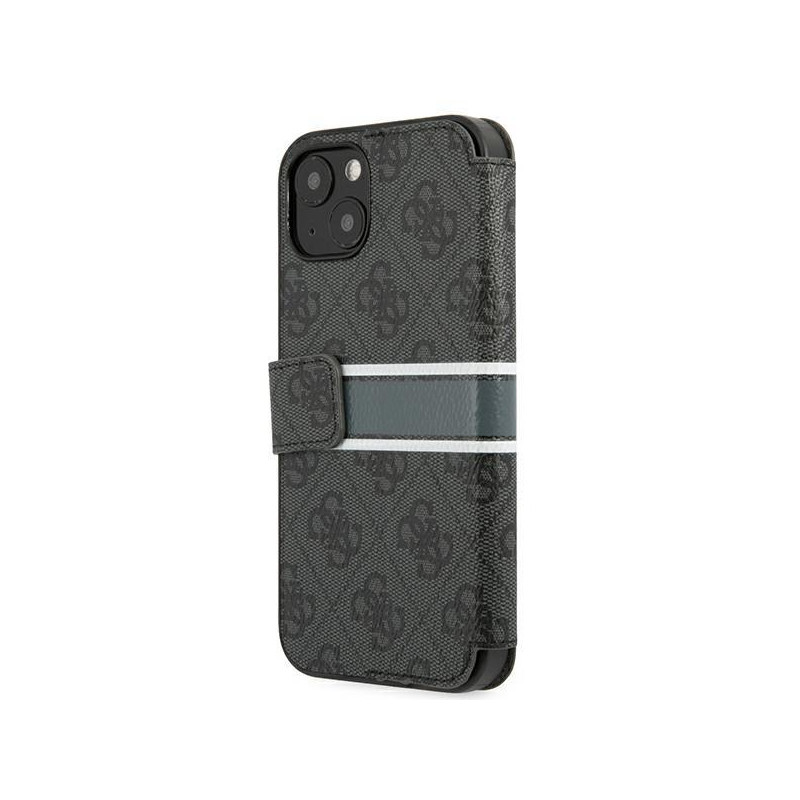 Guess 4G Stripe dėklas iPhone 13 mini - pilkas