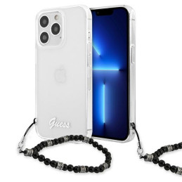 Guess Black Pearl dėklas, skirtas iPhone 13 Pro / iPhone 13 - skaidrus